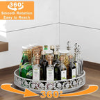 13 inch Lazy Susan Turntable Organizer, Black - Image 2