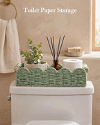 Toilet Paper Storage Basket for Toilet Tank, Bathroom Organizer - Image 2