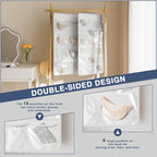 26-Pocket Hanging Closet Organizer for Socks and Underwear, White - Image 2