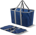 CleverMade EcoBasket Collapsible Grocery Tote, 30L Structured Tote Bag by CleverMade