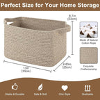 OIASKET Storage Basket for Organizing 3 Pack, Woven Baskets for Storage - Image 2