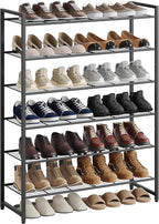 Nunsino Shoe Rack, Metal Shoe Organizer, 6 Tier Garage Shoe Rack Max Holds 30 Pairs,Shoe Storage Shelf for Closet,Entryway, Black by Nunsino