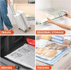 TAILI 10 Pack Vacuum Storage Bags, Jumbo Size (31×40 inch), Cream - Image 9