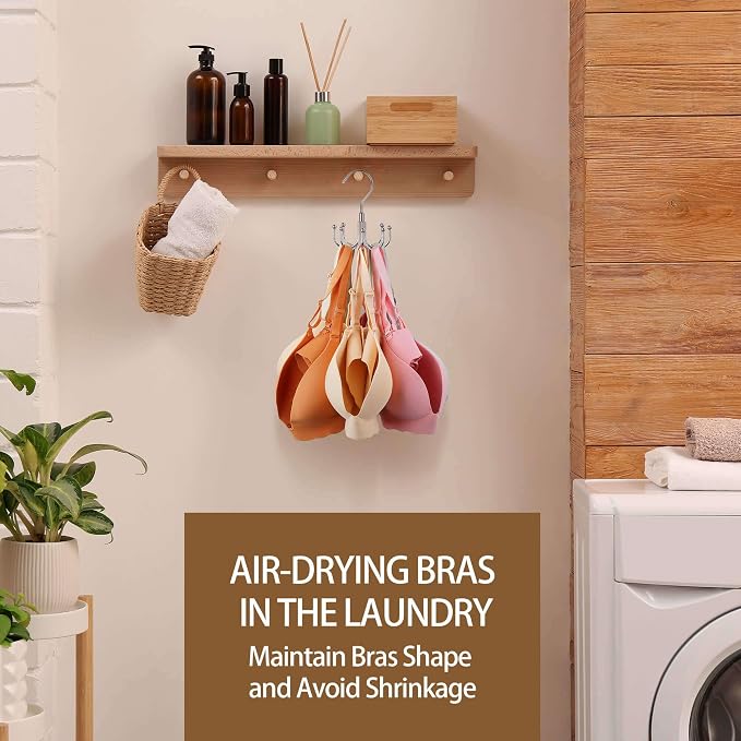 ZEDODIER 2 Pack Tank Top Hanger, Rotating Bra Organizer for Closet - Image 7
