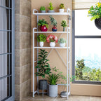 Huhote Over The Toilet Storage Rack with 3-Tier Bathroom Shelves, Space Saver Toilet Shelf, Bathroom Storage Organizer with Hooks for Over Toilet Storage and Shelf (White) - Image 8