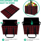 Reusable Grocery Bags 6 Pack, Foldable & Water Resistant Shopping Bags - Image 6