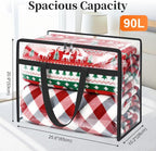 SpaceTrove Clear Storage Bags, 4-Pack Under Bed and Closet Organizers 90L - Image 2