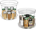 Sorbus Lazy Susan Organizer, Clear Turntable Organizer (2 Tiered 2 Pack) by Sorbus