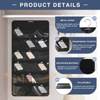26-Pocket Hanging Closet Organizer for Socks and Underwear, Black - Image 4