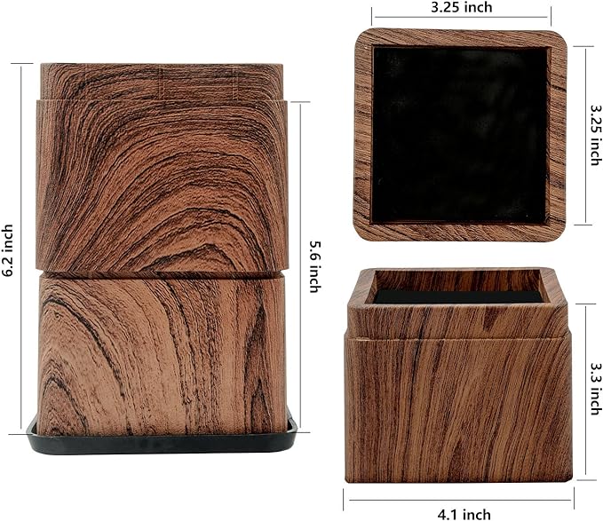 BTSD-home Wood Bed Risers 3 Inch, 4 Pack - Image 4