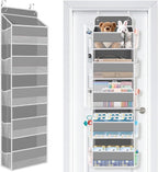 Over the Door Organizer, 5 Large Pocket Hanging Storage with 40lb Capacity by Unknown