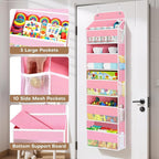 Over the Door Organizer, 5 Large Pocket Hanging Storage with 40lb Capacity - Image 4