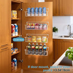 Spice Rack Wall Mount, 4 Pack Spice Organizer, White - Image 7