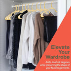 Plastic Clothes Hangers – Heavy Duty Hanger Set, for Organizing Clothes, Dresses, and Coat, Holds Up to 5 lbs, Space-Saving Hangers with Non-Slip Shoulder Grooves, Pack of 5, Yellow - Image 2