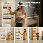 Over the Door Organizer with 10 Side Mesh Pockets,6 Shelf - Image 7