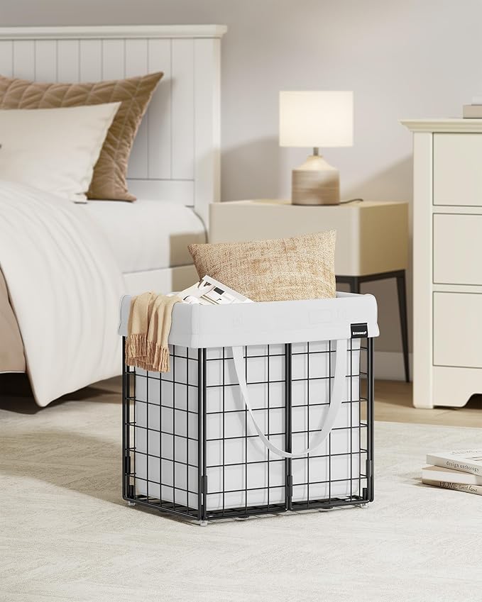 SONGMICS Laundry Hamper, Collapsible, 11 Gal. (50L) - Image 3