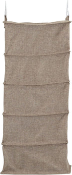 Household Essentials 10‑Pocket Hanging Shoe Organizer with Side‑by‑Side Canvas Storage and 2 Hooks for Support, Beige - Image 8