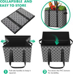 Reusable Grocery Bags 4 Pack, Foldable & Water Resistant Shopping Bags - Image 6