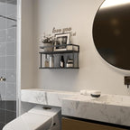 RICHER HOUSE Floating Shelves Bathroom, Wall Mounted Shelf Over Toilet - Image 7