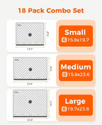 18-Pack Vacuum Seal Bags for Clothing Travel with Cordless Pump - Image 3