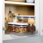 NOSTA Home Rotating Lazy Susan for Refrigerator - Square Lazy Susan - Rectangular Fridge Lazy Susan Organizer - 360° Rotating Storage - Medium Size (15x11) - Image 7