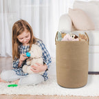 XUANGUO Laundry Basket Laundry Hamper for Clothes Jute Large - Image 5