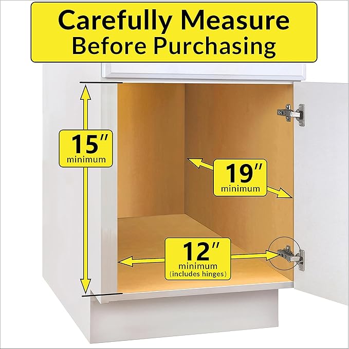 LYNK PROFESSIONAL® Pull Out Under Sink Kitchen Cabinet Organizer - 11.5 in. x 18 inch deep Drawer - Sliding Shelf Organizer for Cabinets and Undersink Storage Shelves - Lifetime Ltd. Warranty – Chrome - Image 4
