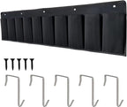 RVZONE RV Shoe Pockets 10 Pockets Heavy Hanging Bedside Storage Organizer with Sturdy Hooks Storage Pockets Hangs on bed for Shoes Toys and Tool Accessories by RVZONE