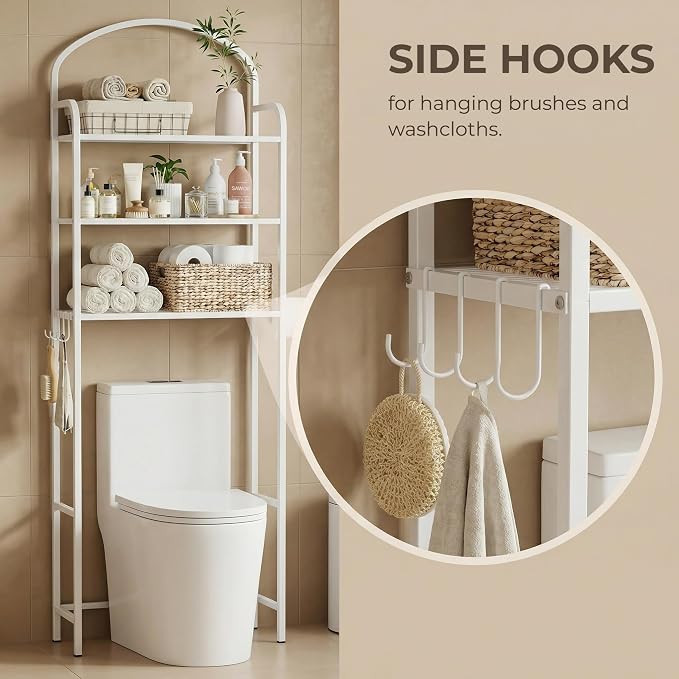 3 Tier Over The Toilet Storage Rack, Bathroom Organizer - Image 4