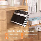 Over the Door Shoe Organizer with 20 Large Mesh Pockets, Black - Image 9