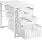 Simple Trending Under Sink Organizer 3-Tier with Sliding Storage Drawer by SimpleTrending