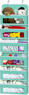 Simple Houseware 6 Clear Pocket Over Door Hanging Organizer, Turquoise by SimpleHouseware