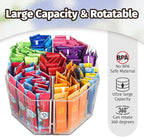 Drink Packet Organizer For Powdered Drink Mix,Powder Packet,Water Packet,Water Flavor Packet, Lazy Susan Organizer for Drink Mix Rotating Holder (Rhombus) - Image 3