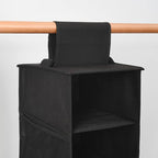 Berdeng Hanging Shoe Organizer for Closet with Side Mesh Pockets，Hat Racks for Baseball Caps，Shoe and Hat Holder & Storage，8-Shelf，Black，1 Pack - Image 7