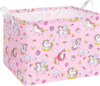 Collapsible Storage Basket Collapsible Fabric Laundry Basket with Handles by Alldomess