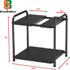 Deco Brothers Under Sink 2 Tier Expandable Shelf Organizer, Black - Image 4