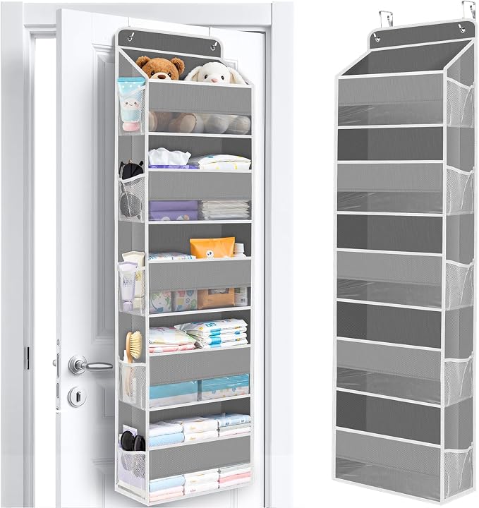 Over The Door Organizer Storage behind Door Hanging Organizer for Nursery by WiseLife