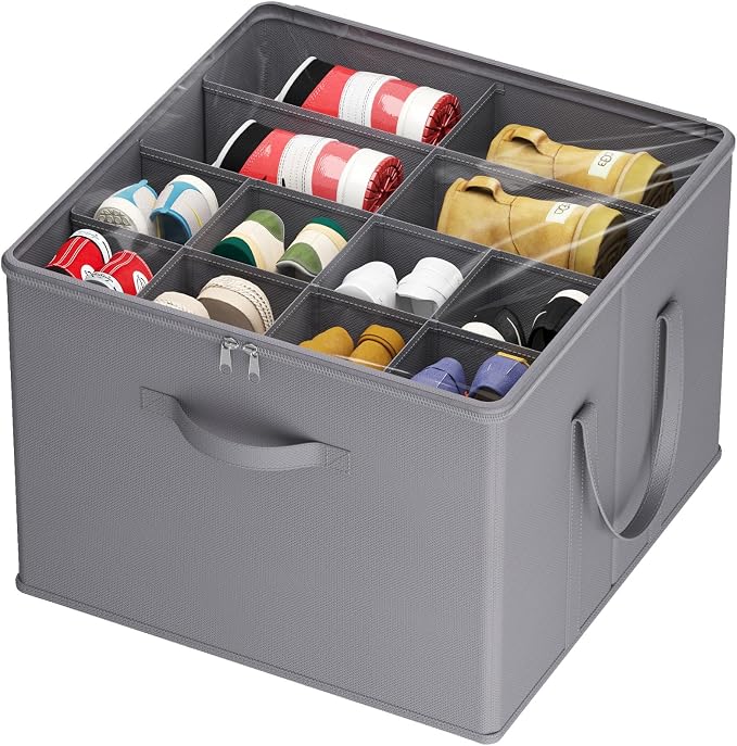 Lifewit Shoe Storage Organizer for Closet, Holder Box, 1 Pack, Gray by Lifewit