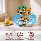 2 Tier Lazy Susan Turntable Organizer for Cabinet, 9.25'' Rotating Spice Rack Organization for Kitchen, Pantry, Bathroom, Vanity, Countertop, Medicine Storage, Seasoning Spice Organizer, 1 Pack - Image 2