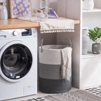 YOUDENOVA Cotton Rope Laundry Hamper Basket, 58L Blanket Basket for Nursery - Image 6