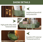 YCIA&DONE 360 Rotating Makeup Organizer and Storage for Vanity Countertop 1 Tier, High Capacity Cosmetic Skincare Perfume Organizers for Dresser Bathroom Fridge Lazy Susan (Vintage Green) - Image 3