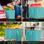 Reusable Grocery Bags 8 Pack, Foldable & Water Resistant Shopping Bags - Image 6
