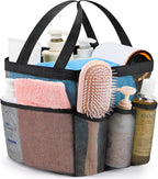 Mesh Shower Caddy Portable - 9 Pockets for College Dorm Room Essential by Attmu