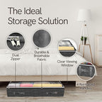 Reli. 90L Under Bed Storage with Clear Window, 8 Pack | Closet Storage Bins - Image 4
