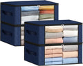 Fab totes 35L Closet Organizers, Foldable Under Bed Storage Containers | Storage Bags with Zippers,Window and Handles for Organizing Bedroom, Closet, Clothing,Organization with Handle by Fabtotes