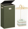 SOLEDI 100L Laundry Hamper with Lid, Large Collapsible Laundry Basket by SOLEDI