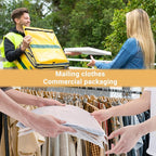T-Shirt Bags for Packaging, 100PCS 8x12 Inch Frosted Poly Plastic Packaging Bags, 3 Mil Apparel Business Packing Bag with Resealable Zip Lock for Storing Underwear Leggings Panties Toiletries - Image 3