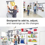Rubbermaid Plastic Garage Corner Tool Tower Rack, Easy to Assemble, Organizes up to 30 Long-Handled Tools/Rakes/ Brooms/Shovles for Home/House/Outdoor/Sheds - Image 5