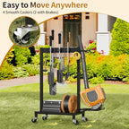Broom Holder with Cleaning Supplies Organizer, 18" Wx11.8 Dx34.6 H - Image 3