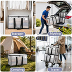 Songrey Extra Large Heavy Duty Moving Bags, 4 Pack, Clear - Image 7
